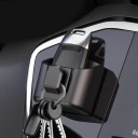 Scatola portaoggetti per auto con montaggio adesivo 5,4×6×3 cm organizzatore nero per interni auto per piccoli oggetti e sistemazione ordinata delle cose 2