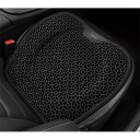 Scaun de gel negru pentru mașină 48 x 43 cm, perna ortopedică împotriva durerilor de spate, perna ergonomic pentru șezut, perna confortabilă 1