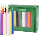 Scented Stick Candles 20 pcs 10.5 x 1.2 cm Wax Multicolour Candles for Home, Celebrations, Holidays and Interior Decoration 2