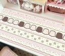 Schattige muismat en toetsenbordmat met strikjes, pudding en sneeuwvlokken 21x26 cm roze crème voor bureau 2