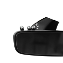 Schattige zwarte elf 5 stuks Auto interieurdecoratie Grappige hanger voor achteruitkijkspiegel Stijlvolle autoaccessoires Originele hangfiguur 4