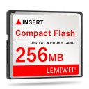 Scheda di memoria CF Compact Flash LEMIWEI 256 MB Scheda di memoria digitale Bianca e rossa Per fotocamere digitali e lettori di schede CF 2