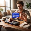 Scheda di memoria Microdrive Micro SD 256 GB Alta velocità A2 V30 Classe 10 Game PRO 1,5 x 1,1 cm Blu Per giochi video foto e dati 3