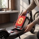 Scheda di protezione BMS per batterie DALY 7S fino a 17S 60 A 125 x 66 x 15,8 mm Porte CAN/485 e UART con sensore NTC Rosso per scooter elettrici 4