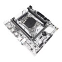 Scheda madre 216 x 190 mm X99 con socket LGA 2011-3 per Intel Xeon E5 V3 e V4 con 4 slot per DDR4 fino a 128 GB e M.2 NVMe bianca senza processore 3