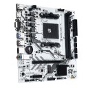 Scheda madre 220 x 200 mm con socket AM4 e chipset B450 per processori AMD Ryzen con supporto DDR4 fino a 64 GB e M.2 NVMe in bianco 1