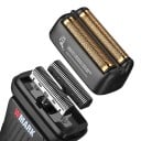 Scheermes voor mannen Dubbel mes met titaniumcoating LED-display 1400 mAh Levensduur 200 minuten IPX5 Zwart Glad scheren 2