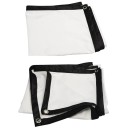 Schermo di proiezione portatile pieghevole 183 cm 72" 16:9 Schermo bianco 159x90 cm per uso interno ed esterno Supporto per proiezione laser 9