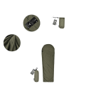 Schlafsack 210 x 80 cm für Temperaturen über 15°C, Nylon und Polyester, kompaktes Packmaß 15 x 6 cm 4