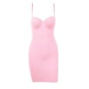 Schlankheitskleid für Damen mit Push-up-Cups, nahtloses, elastisches Shaping-Kleid über dem Knie, Modellierkleid für eine schlanke 3
