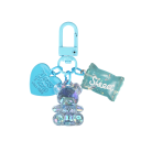 Schlüsselanhänger mit Bärchen und Bonbon 2 cm Harzanhänger mit Aufschrift Dekoration für Schlüssel Handtasche Rucksack Niedliches Geschenk 1
