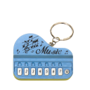 Schlüsselanhänger mit mini elektronischem Klavier 6,2 x 4,8 x 2,5 cm ABS Musikalischer Schlüsselanhänger Klavier mit Tasten Unterhaltsames 2