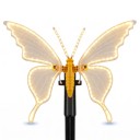 Schmetterling LED Licht 30 x 20 cm Statischer Leuchtender Schmetterling Mit Erdständer Unbewegliche Flügel 12 V ABS Warmweiß Für Beete Und Kästen 3
