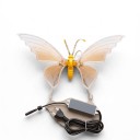 Schmetterling LED Licht 30 x 20 cm Statisches Dekorationslicht In Schmetterlingsform 12 V Mit Transformator ABS Warmweiß Für Garten Und Wohnung 4