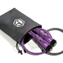 Schnelligkeitssprungseil mit Stahlseil 3 m Aluminiumgriffe 16,8 cm mit Lagern Ersatzseil und Tasche Für Crossfit und Cardio 17