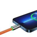 Schnellladekabel 3in1 USB A auf USB C + Lightning + Micro USB 1,2m 120W 6A Ladeadapterkabel zum Laden und zur Datenübertragung mehrerer Geräte 2