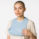 Schnuller für Kinder mit breiter Tasche zum Auffangen von Essen und Krümeln Einstellbarer Verschluss für mehrere Größen Glatte und flexible Ausführung 2