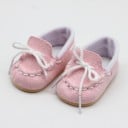 Schoenen met veters voor een pop van 43 cm Mokasines met witte stiksels Oefening in het strikken van veters voor kinderen PU-leer en stof 2