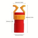 Schroefhouder voor boormachine met diepte-instelling 4 cm ABS kunststof rood-geel ontwerp voor nauwkeurig schroeven en bevestigen 2
