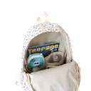 Schulrucksack 13 × 40 × 31 cm Großvolumiger Studentenrucksack mit auffälligem Blumenmuster Wasserabweisender Rucksack für Laptops 7