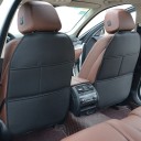 Schutzabdeckung für die Rückseite des Autositzes mit Taschen universelles PU-Leder wasserdichter Schutz gegen Abnutzung und Schmutz 1