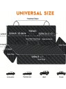 Schutzdecke für Autos 143 x 128 cm Wasserabweisende Unterlage für die Rücksitze mit Öffnungen für Sicherheitsgurte Für den Transport von Hunden und Katzen 5
