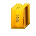 Schutzhüllen für Karten und Dokumente gegen RFID-Scanning Metallhüllen mit Ausschnitt für einfaches Herausziehen der Karte Für 19