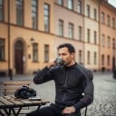 Schutztrikot für Motorräder mit langen Ärmeln Herausnehmbarer Rückenschutz und geformte Protektoren Polyester und Baumwolle Schwarz-Grau 11