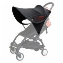 Schwarze atmungsaktive Sonnenblende für den Kinderwagen Universelle Schutzhülle gegen Sonne und UV-Strahlung Sommer-Sonnenschutz für Babys 1