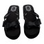 Schwarze Damen-Flip-Flops auf der Plattform 6