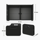 Schwarze faltbare wasserfeste Aufbewahrungsbox für den Kofferraum 46,5x32,5x22,5 cm Organizer mit zwei Fächern für Gepäck 3