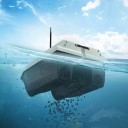 Schwarze Futterboot 47 x 28 x 21 cm Fernbedienbares Boot mit einer Reichweite von 600 m Dualbatterie 2 x 15600 mAh 4