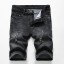 Schwarze Jeansshorts für Herren 15