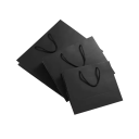 Schwarze Papiertasche für Geschenke 40 x 32 x 13 cm Karton Tasche für Kleidung Geschenke modische Verpackung Elegantes mattes Design mit Griffen 4