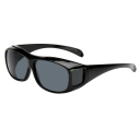 Schwarze Sonnenbrille, 7,1 x 4,1 cm, Sport-Fahrradbrille zum Radfahren und Autofahren, leichter Rahmen, angenehm zu tragen, für Erwachsene 1