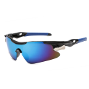 Schwarze Sportbrille zum Radfahren und Autofahren, 7,1 x 4,1 cm, winddichte Schutzbrille, angenehm zu tragen, für Damen und Herren geeignet 3