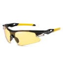 Schwarze Sportbrille zum Radfahren und Autofahren, 7,1 x 4,1 cm, winddichte Schutzbrille, angenehm zu tragen, für Damen und Herren geeignet 6