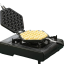 Schwarze Teflon-Waffelpfanne, Antihaft-Waffeleisen, Blasenwaffelform, doppelseitige Pfanne für Gasherd, 39 x 21 cm 3