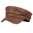 Schwarzer achtseitiger Hut aus Polyester Retro britische Zeitungsredakteur Mütze mit Schirm Unisex elegante Herbst- und Wintermode Mütze 1