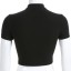 Schwarzes Crop-Top für Damen 5