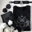 Schwarzes Damen-T-Shirt mit Fledermaus 3