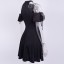 Schwarzes Gothic-Minikleid 3