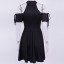 Schwarzes Gothic-Minikleid 4