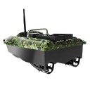 Schwarzes GPS-Futterboot mit einer Reichweite von 500 m und einer Tragfähigkeit von 1,5 kg, mit Tempomat, Rückkehrfunktion und nächtlichen 6