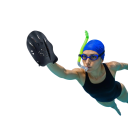 Schwimmtraining Handflossen 18,5 x 12,4 cm Handflossen mit verstellbaren Riemen Kraftschwimmplatten für Schwimmen und Training 2