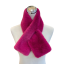 Sciarpa da donna 80–100 x 11,5 cm Sciarpa monocolore in pelliccia sintetica Accessorio invernale morbido e caldo Elegante sciarpa 4