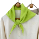 Sciarpa da donna a forma triangolare Sciarpa unicolore calda in poliestere lana acrilico viscosa e nylon Elegante accessorio autunnale e invernale 15