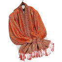 Sciarpa hijab in cashmere con frange e motivo orientale 70x180 cm in poliestere per uso quotidiano 7