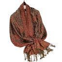 Sciarpa hijab in cashmere con frange e motivo orientale 70x180 cm in poliestere per uso quotidiano 2