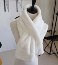 Sciarpa in pelliccia sintetica da donna 12